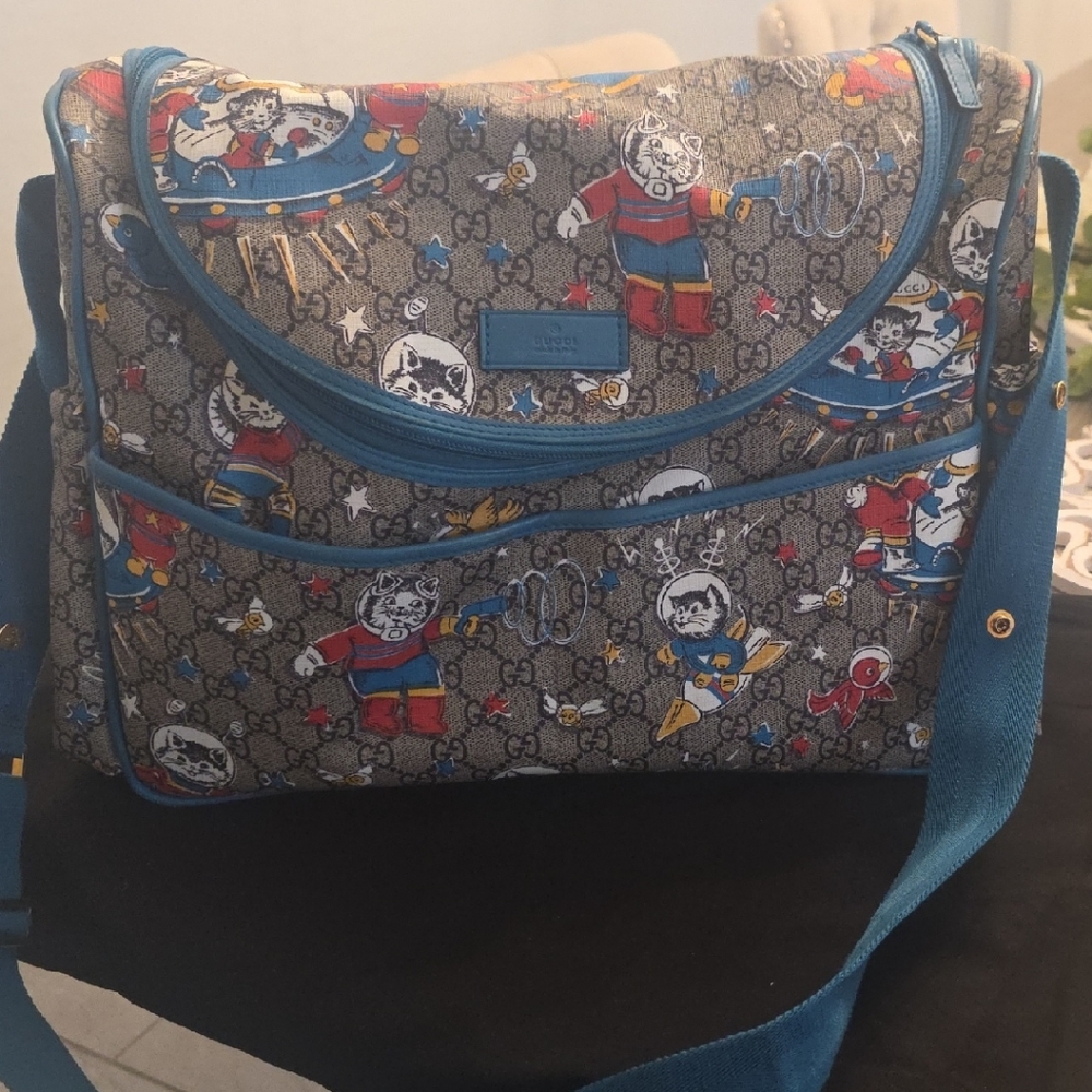 Stylish Cartoon Print Baby Bag